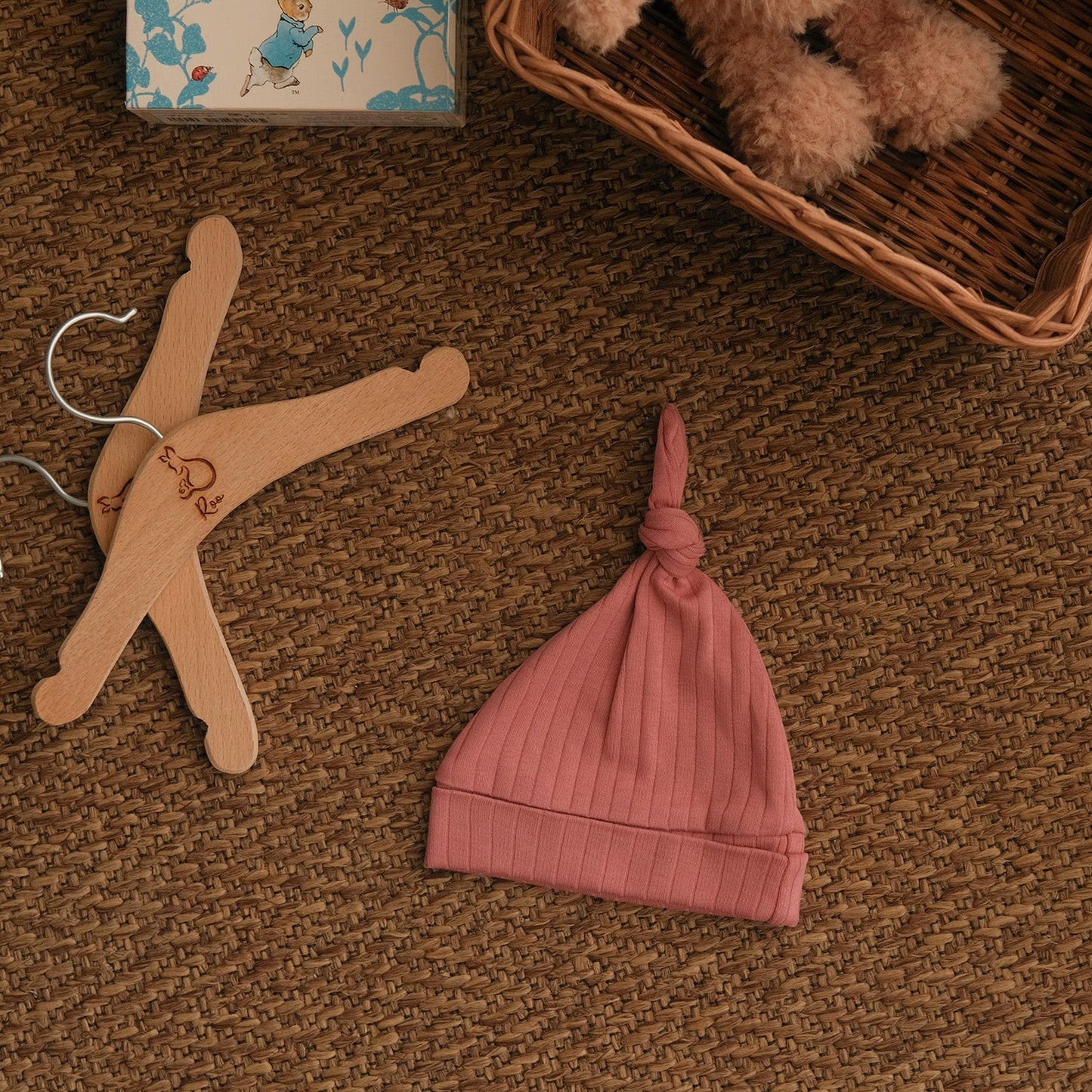 Solid Rose Knotted Hat