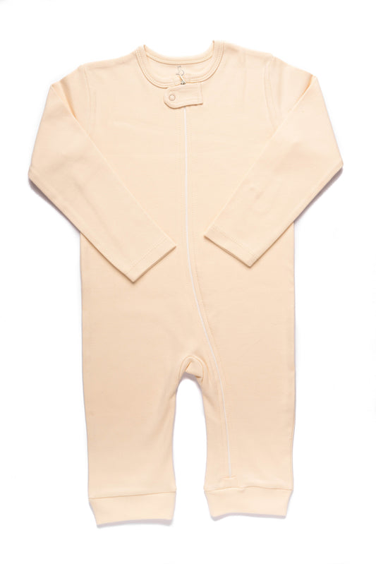 Ivory Zip-Up Onesie