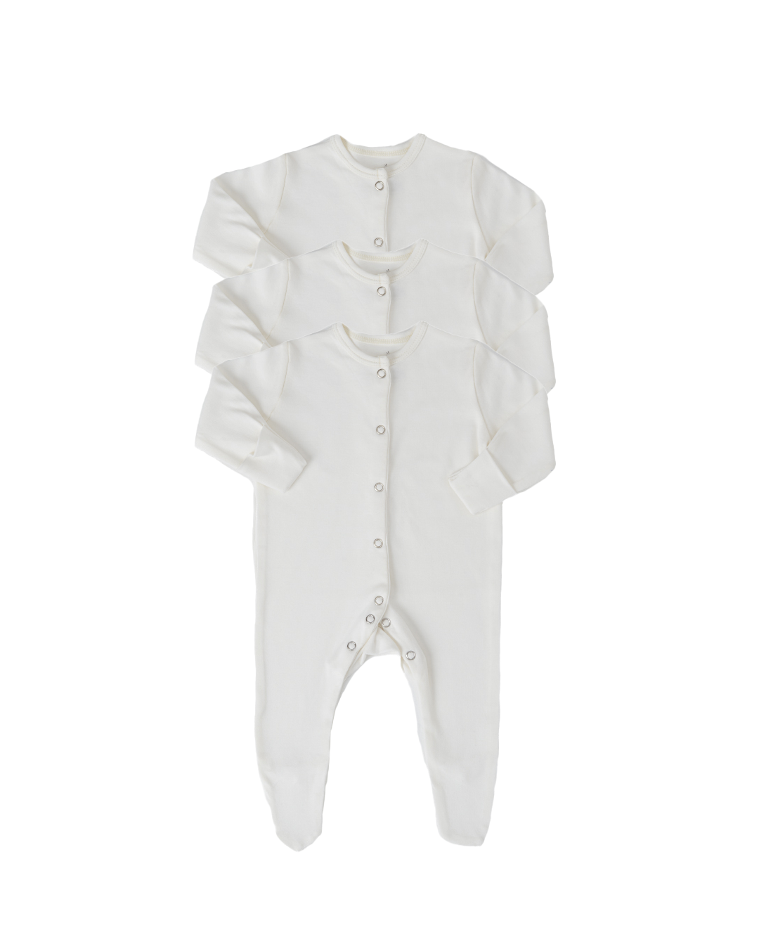 Milk Footed Onesies – Bundle of 3