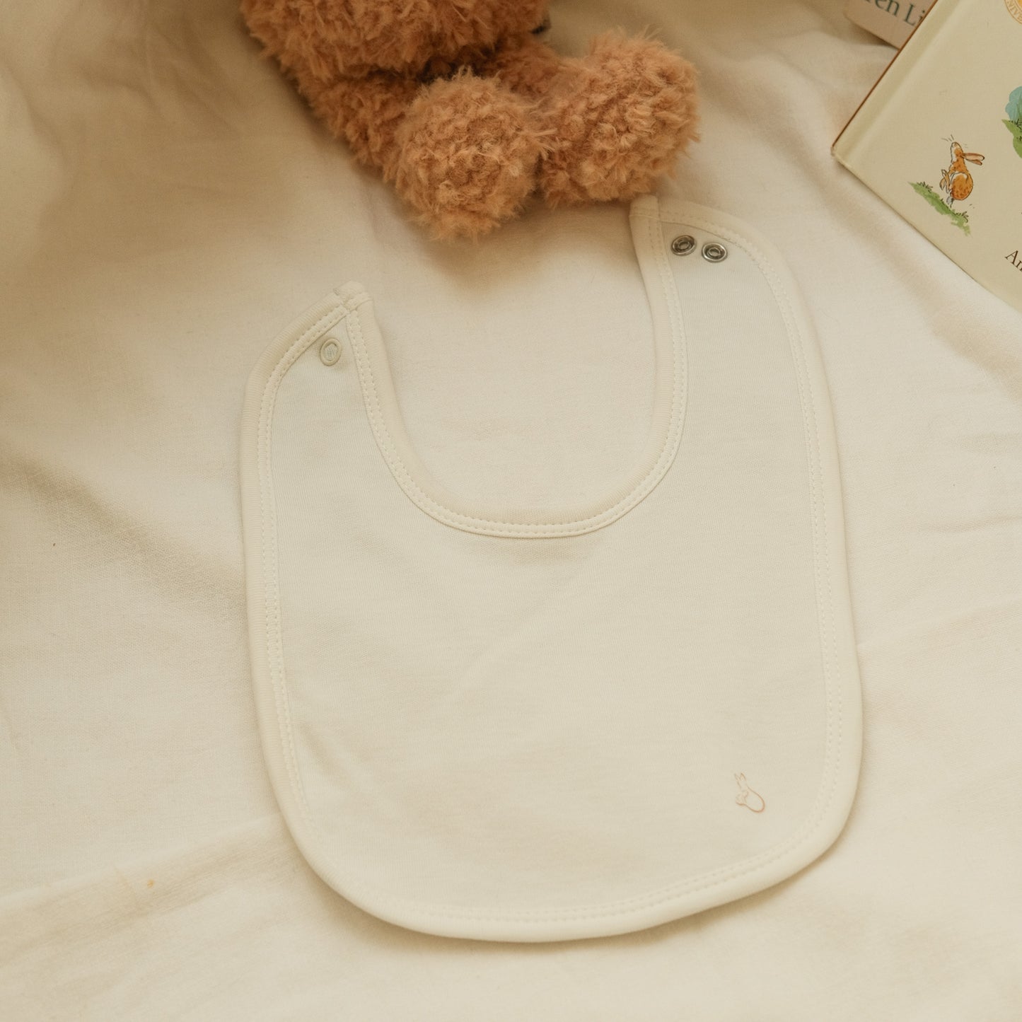 Plush-Padded Bib in Milk - Bundle of 3