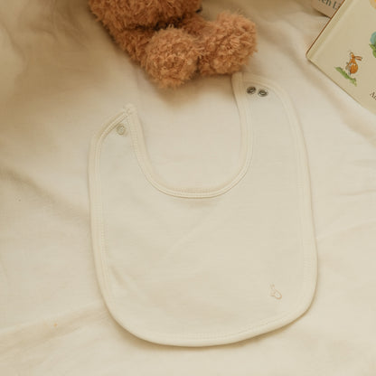 Plush-Padded Bib in Milk - Bundle of 3
