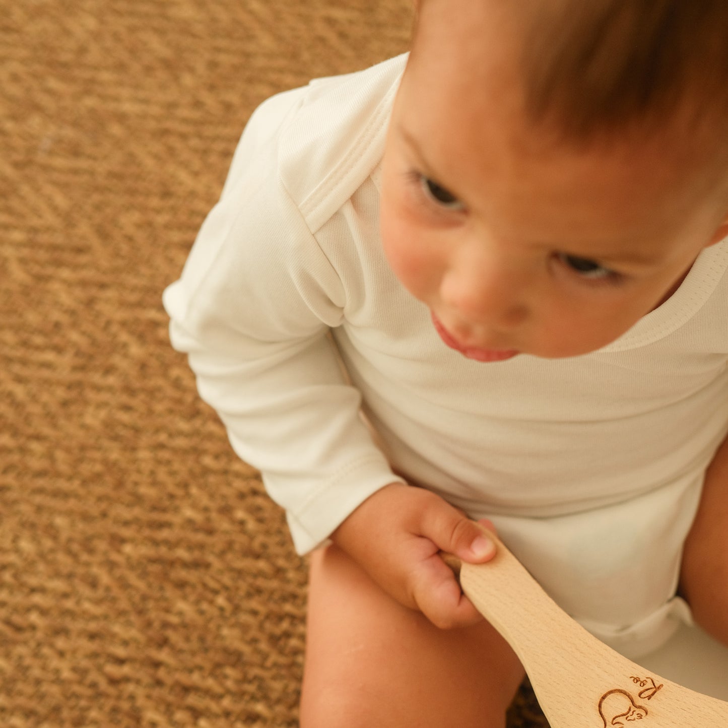 Long-Sleeved Bodysuit in Milk - Bundle of 3