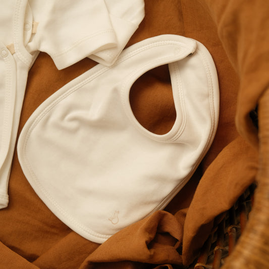 Plush-Padded Bib in Milk - Bundle of 3