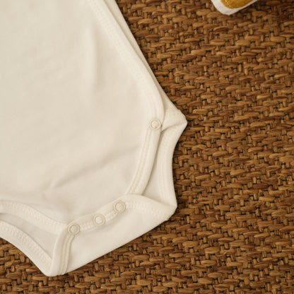 Sleeveless Kimono Bodysuit in Milk - Bundle of 3