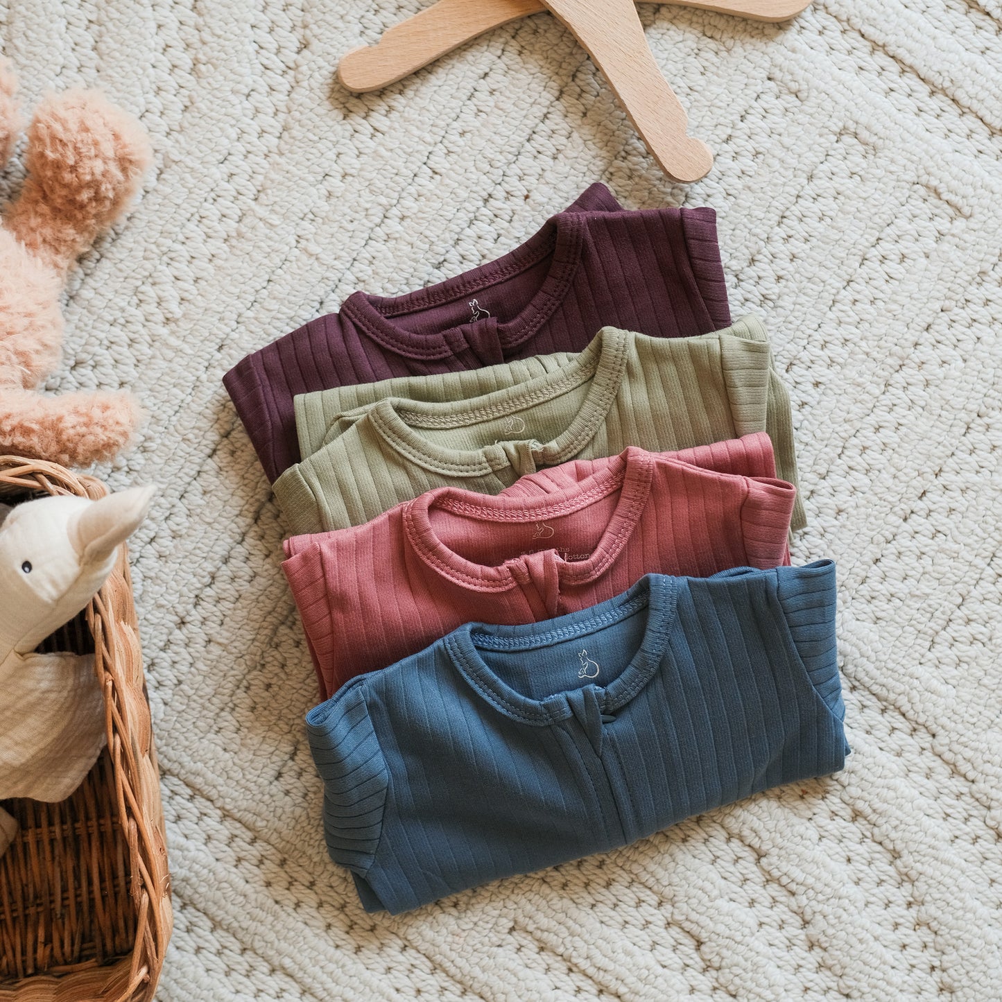 Solid Plum Zip-up Onesie