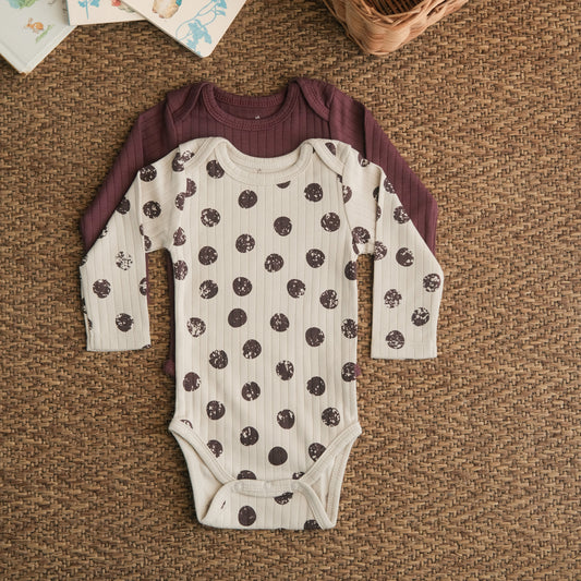 Plum Drops Bodysuits - Pack of 2