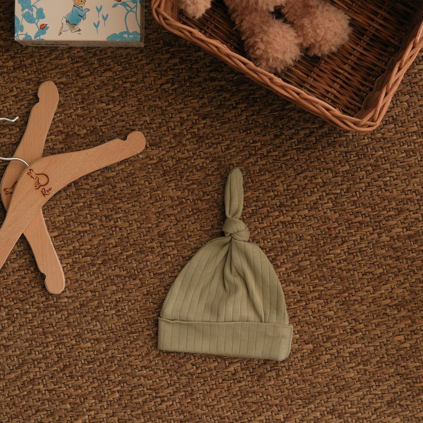 Solid Forest Knotted Hat