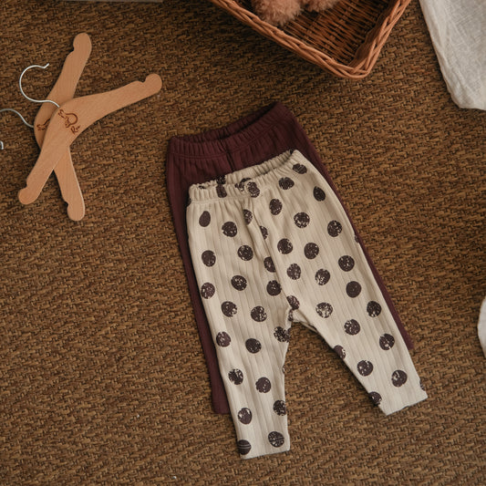 Plum Drops Leggings - Pack of 2