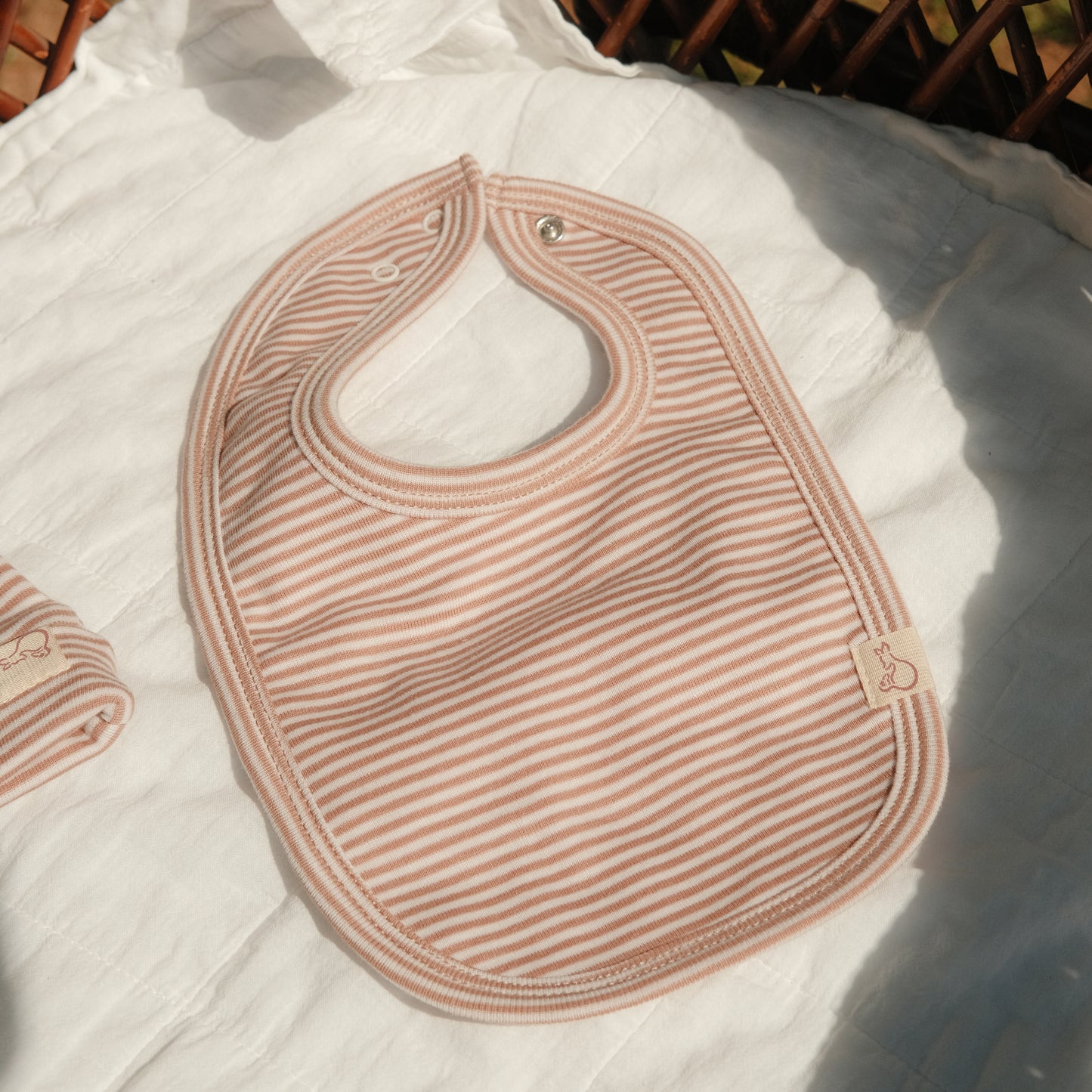 Bib in Alabaster Bloom