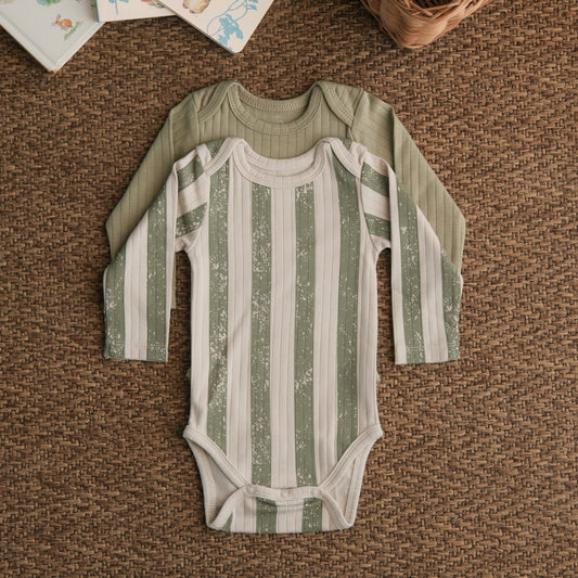 Forest Stripes Bodysuits - Pack of 2