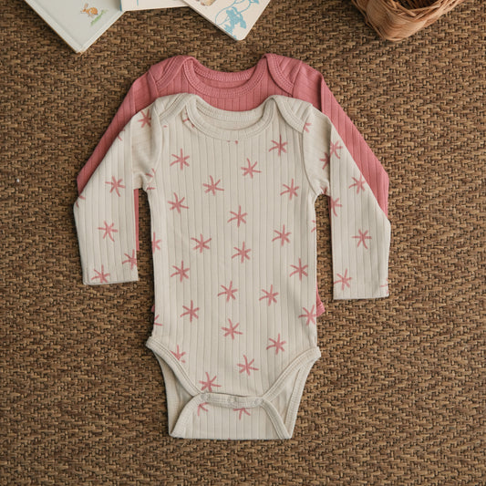 Rose Starlings Bodysuits - Pack of 2