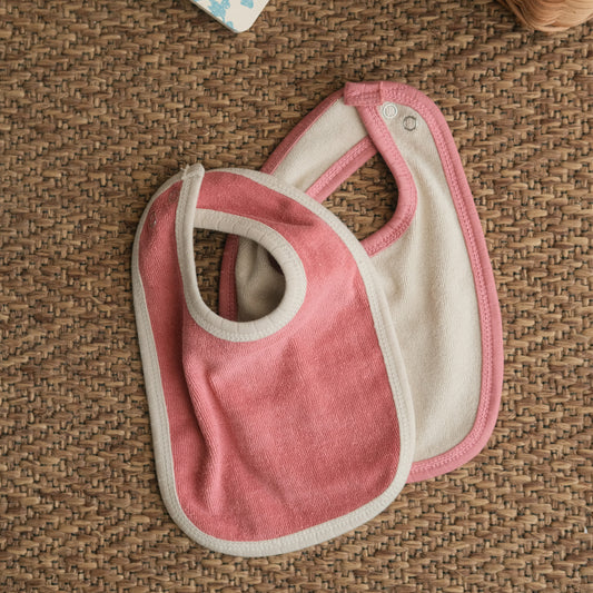 Rose Starlings Plush Padded Bibs - Pack of 2