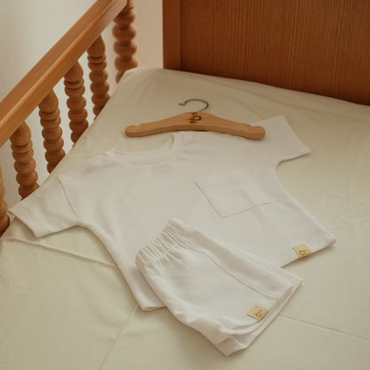 Milk Waffle-Knit Set