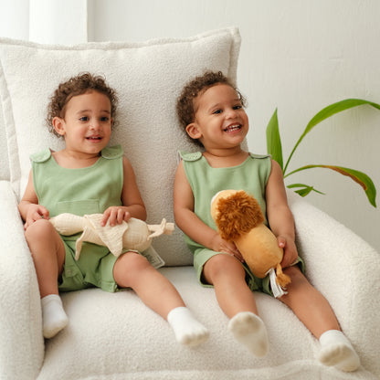 Kiwi Waffle-Knit Romper