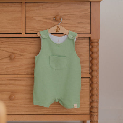 Kiwi Waffle-Knit Romper