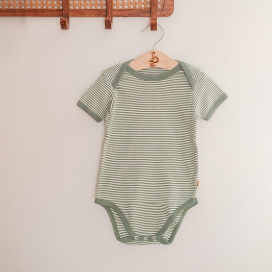 Short - Sleeved Bodysuits in Palm Mist