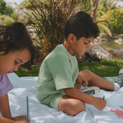 Kiwi Waffle-Knit Set