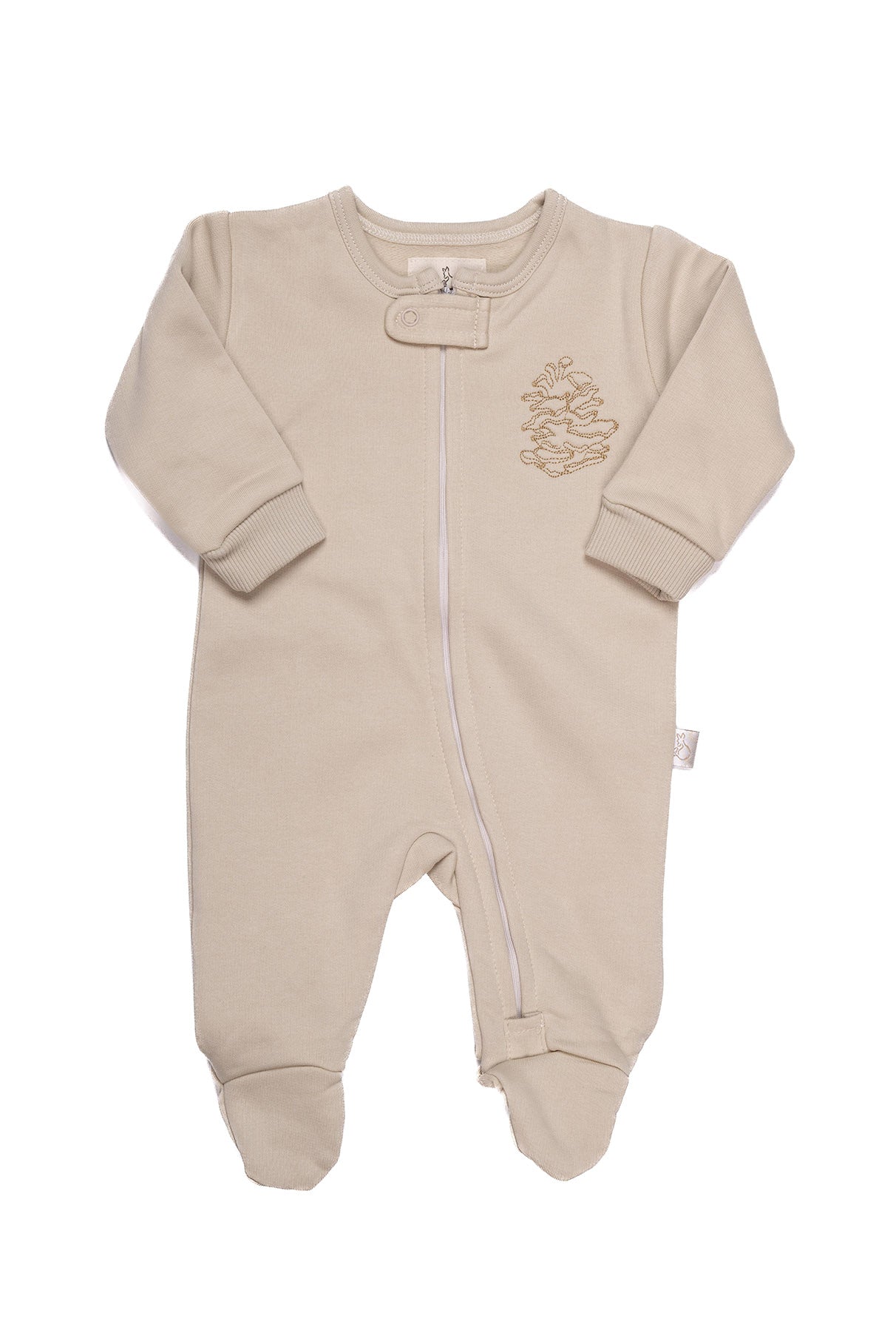 Ricepaper Pine Zip-up Winter Onesie