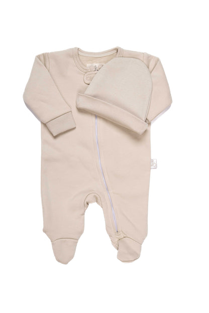 Ricepaper Pine Zip-up Winter Onesie